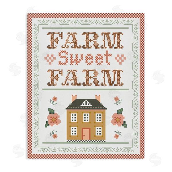 stupell industries Arrolynn Weiderhold | Sweet Farm Needlepoint Style Wall Art