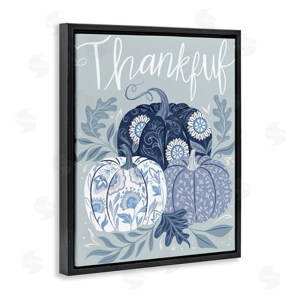 Stupell Industries Arrolynn Weiderhold | Thankful Ornate Floral Pumpkins