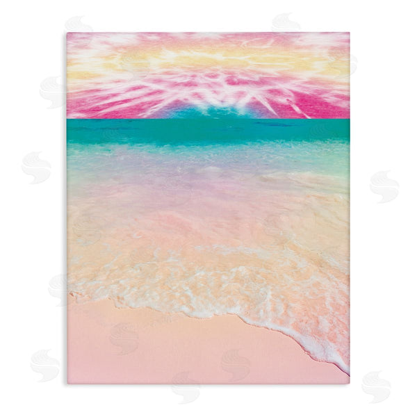 stupell industries Arrolynn Weiderhold | Tropical Tie Dye Beach Horizon Coastline Landscape Wall Art