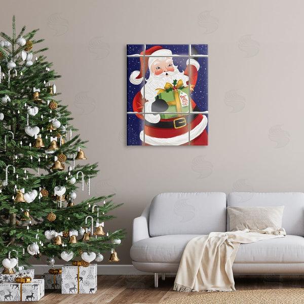 Stupell Industries Arrolynn Weiderhold | Vintage Jolly Santa Window Wall Art