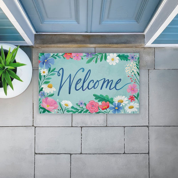 Stupell Industries Arrolynn Weiderhold | Welcome Dreamy Garden Non-Woven Door Mat