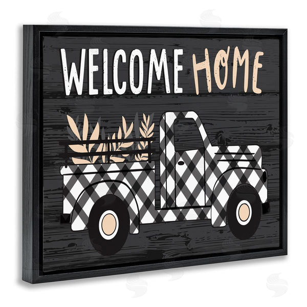 Stupell Industries Arrolynn Weiderhold | Welcome Home Plaid Truck