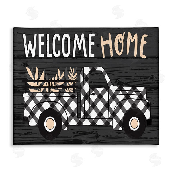 stupell industries Arrolynn Weiderhold | Welcome Home Plaid Truck