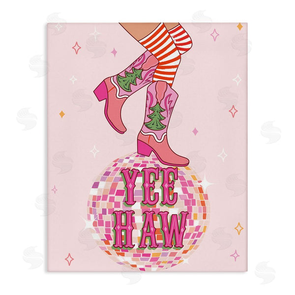 stupell industries Arrolynn Weiderhold | Yeehaw Christmas Cowboy