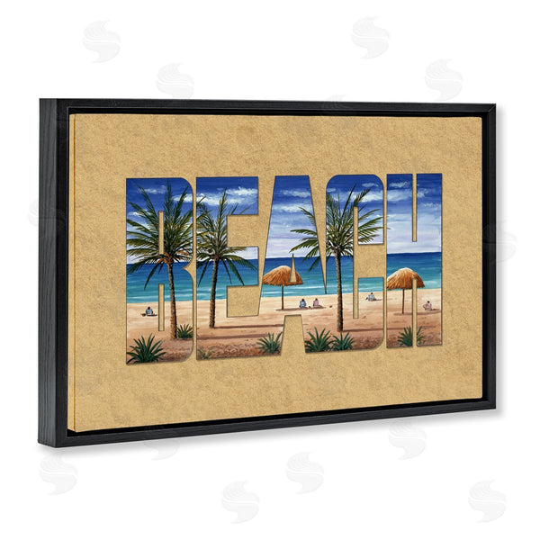 Stupell Industries Art Brands Holdings LLC | Tropical Beach Outline