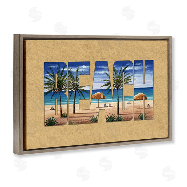 Stupell Industries Art Brands Holdings LLC | Tropical Beach Outline