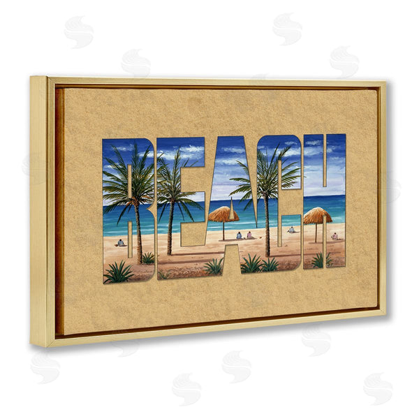 Stupell Industries Art Brands Holdings LLC | Tropical Beach Outline
