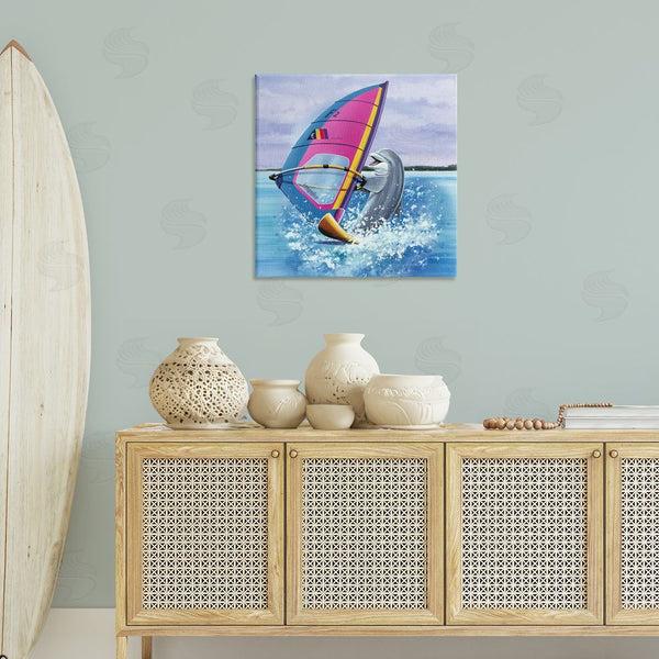Stupell Industries Art Brands Holdings LLC. | Wind Surfer Dolphin Wall Art