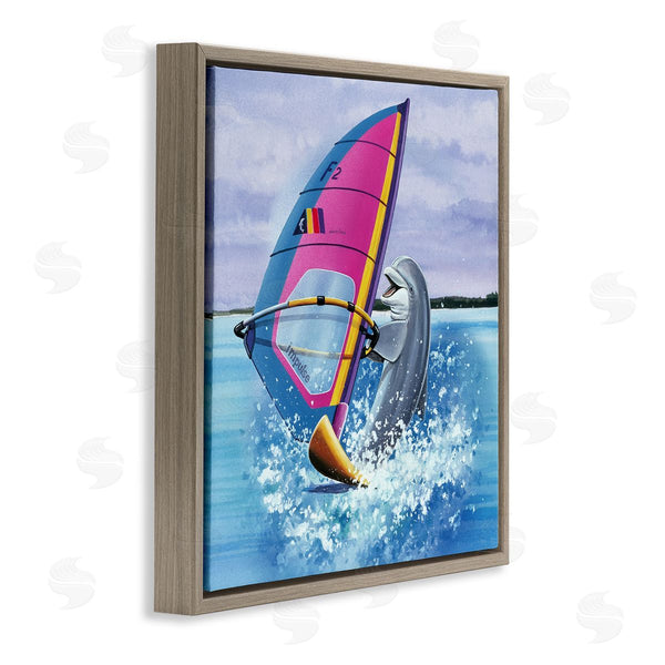Stupell Industries Art Brands Holdings LLC. | Wind Surfer Dolphin Wall Art