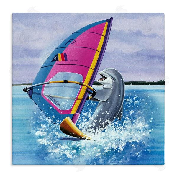stupell industries Art Brands Holdings LLC. | Wind Surfer Dolphin Wall Art