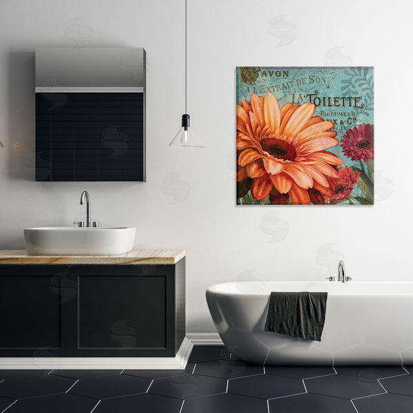 Stupell Industries Art Licensing Studio | Daisies With Antique French Backdrop