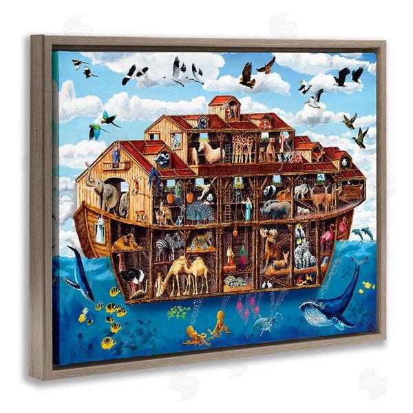 Stupell Industries Art Poulin | Noah's Ark Animals Wall Art