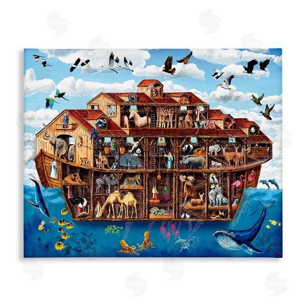 stupell industries Art Poulin | Noah's Ark Animals Wall Art