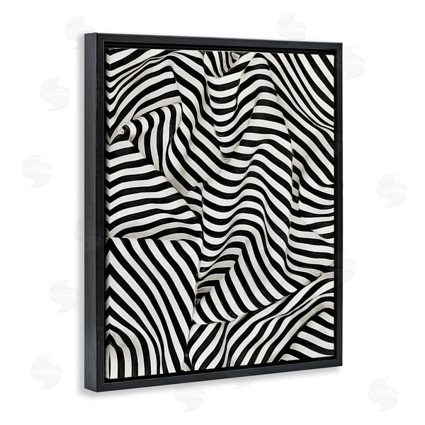 Stupell Industries Ashley Aldridge | Folded Striped Drapery Pattern Wall Art