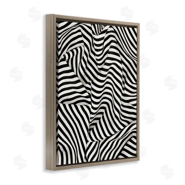 Stupell Industries Ashley Aldridge | Folded Striped Drapery Pattern Wall Art