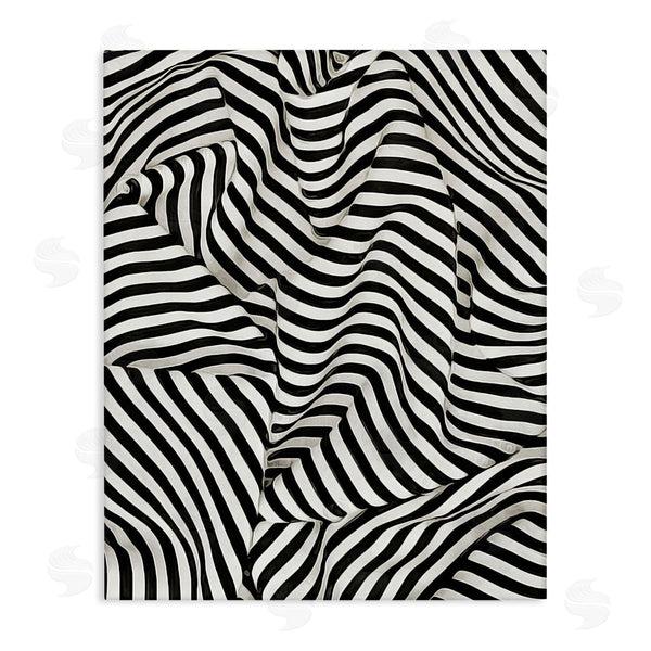 stupell industries Ashley Aldridge | Folded Striped Drapery Pattern Wall Art