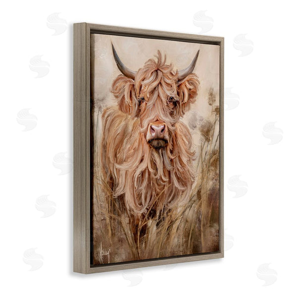 Stupell Industries Ashley Bradley | Curly Haired Highland Cattle Wall Art