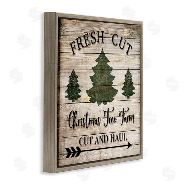 Stupell Industries Ashley Burton | Rustic Fresh Cut Trees Sign