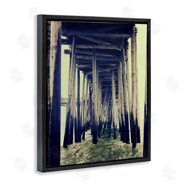 Stupell Industries Ashley Calhoun | Coast Under Distressed Wharf