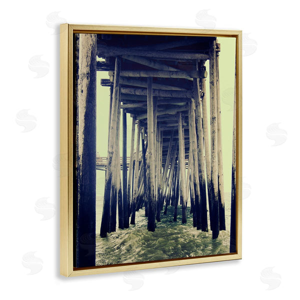 Stupell Industries Ashley Calhoun | Coast Under Distressed Wharf