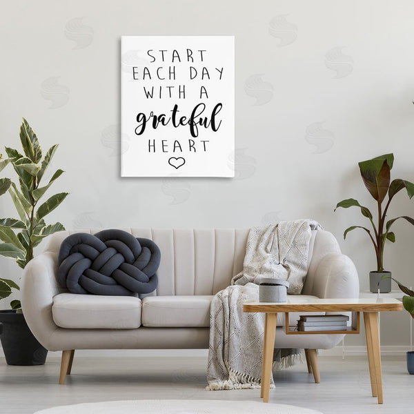 Stupell Industries Ashley Calhoun | Grateful Heart Sentiment Wall Art