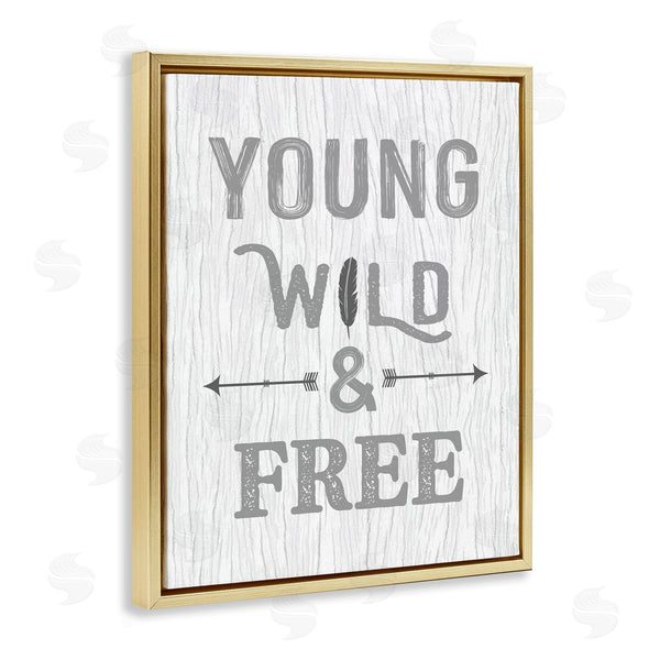 Stupell Industries Ashley Calhoun | Rustic Young Wild And Free