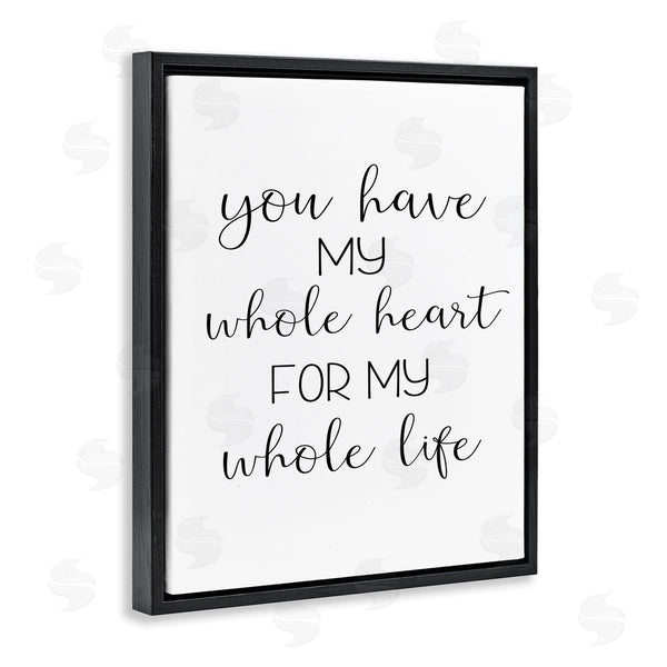 Stupell Industries Ashley Calhoun | Whole Heart For Life Wall Art