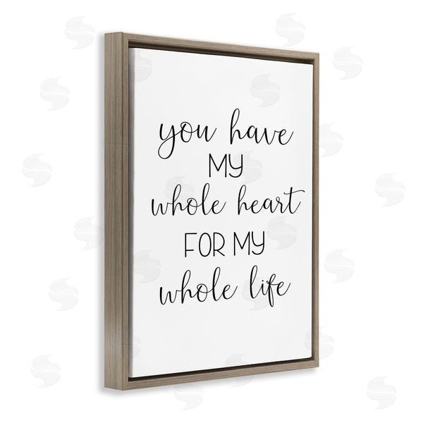 Stupell Industries Ashley Calhoun | Whole Heart For Life Wall Art
