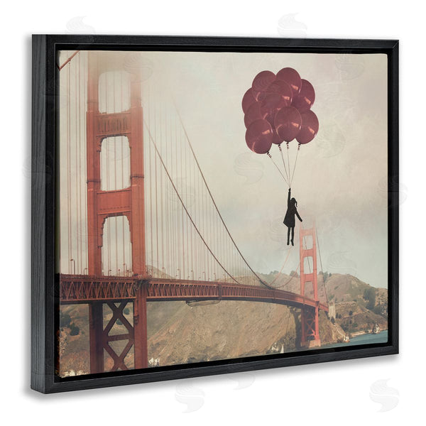 Stupell Industries Ashley Davis | Bridge And Girl With Balloons