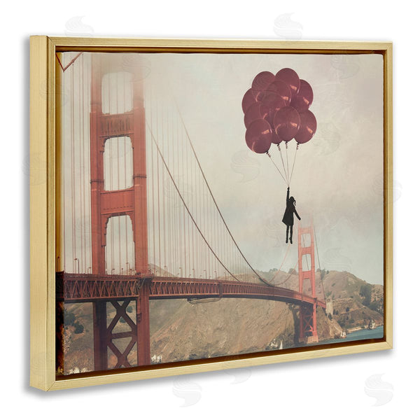 Stupell Industries Ashley Davis | Bridge And Girl With Balloons