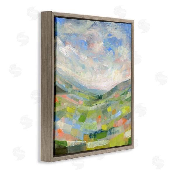 Stupell Industries Ashley Davis | Jolly Geometric Countryside Scene Wall Art