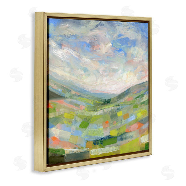 Stupell Industries Ashley Davis | Jolly Geometric Countryside Scene Wall Art
