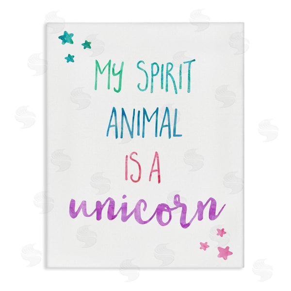 stupell industries Ashley Davis | Unicorn Spirit Animal Phrase Wall Art