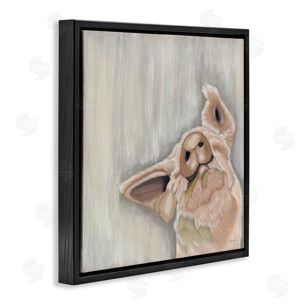 Stupell Industries Ashley Justice | Pig Looking Upward Wall Art
