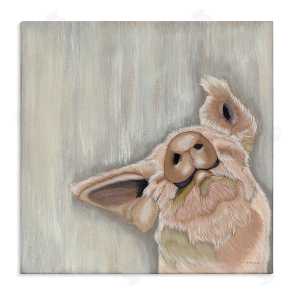 stupell industries Ashley Justice | Pig Looking Upward Wall Art