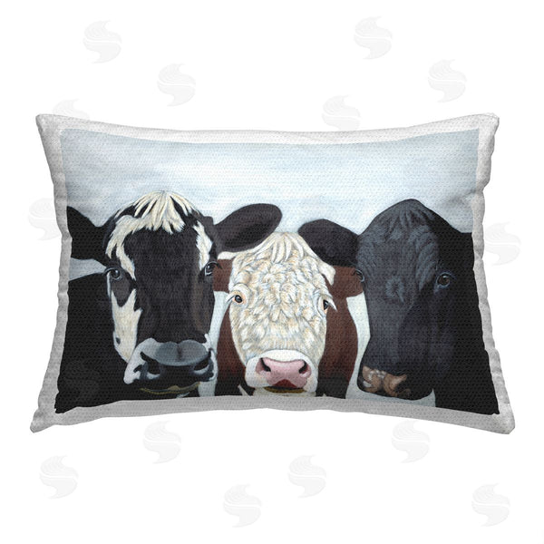 Stupell Industries Ashley Justice | Three Farmhouse Cows
