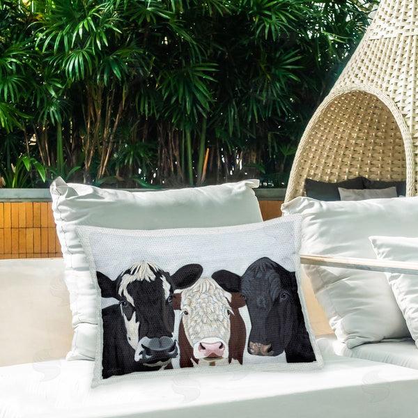 Stupell Industries Ashley Justice | Three Farmhouse Cows