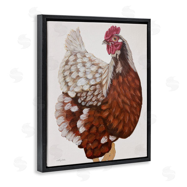 Stupell Industries Ashley Justice | Traditional Chicken Portrait