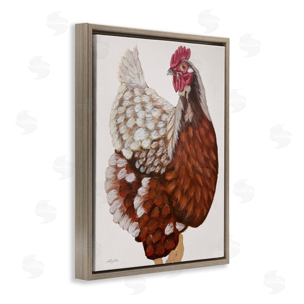 Stupell Industries Ashley Justice | Traditional Chicken Portrait