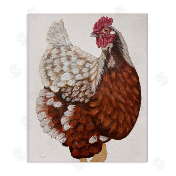 stupell industries Ashley Justice | Traditional Chicken Portrait