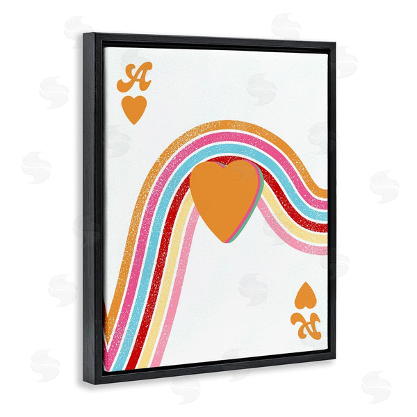 Stupell Industries Ashley Singleton | Ace Of Hearts Rainbow Shapes Wall Art