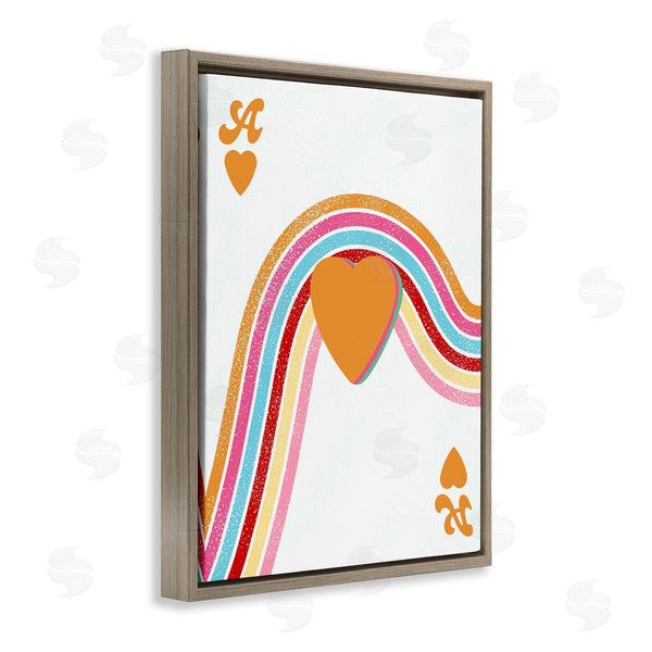 Stupell Industries Ashley Singleton | Ace Of Hearts Rainbow Shapes Wall Art