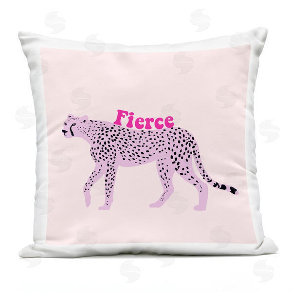 Stupell Industries Ashley Singleton | Fierce Cheetah On Pink Printed Throw Pillow