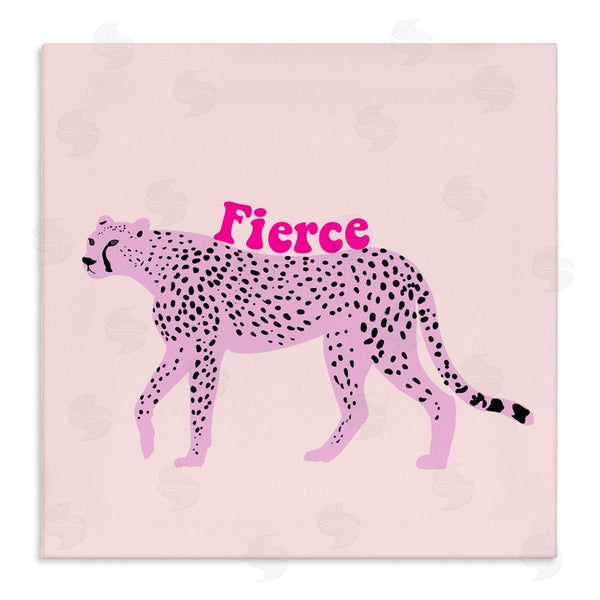 stupell industries Ashley Singleton | Fierce Cheetah on Pink Wall Art