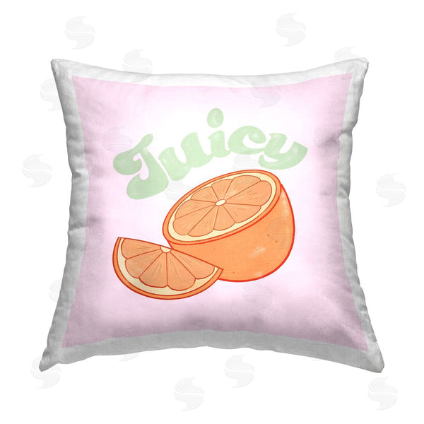 stupell industries Ashley Singleton | Juicy Citrus Slice Printed Throw Pillow