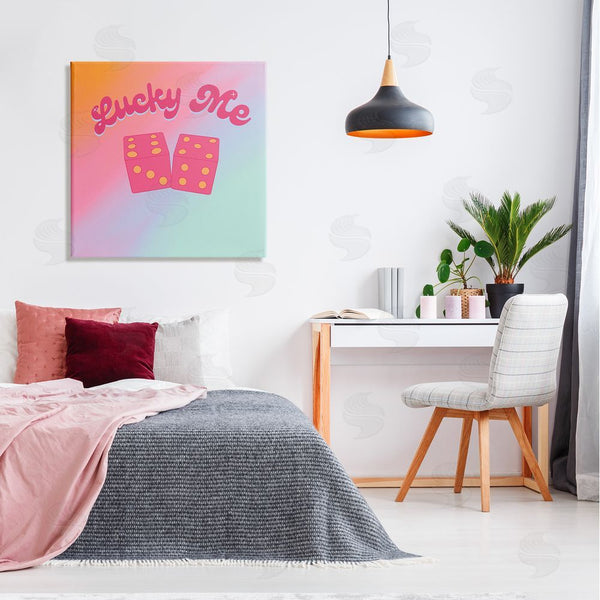 Stupell Industries Ashley Singleton | Lucky Me Pastel Rainbow Wall Art