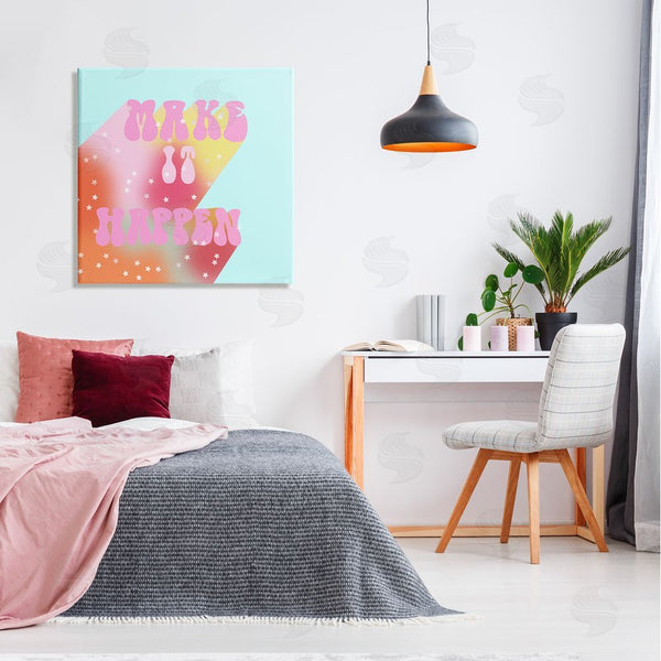 Stupell Industries Ashley Singleton | Make It Happen Groovy Stars Wall Art