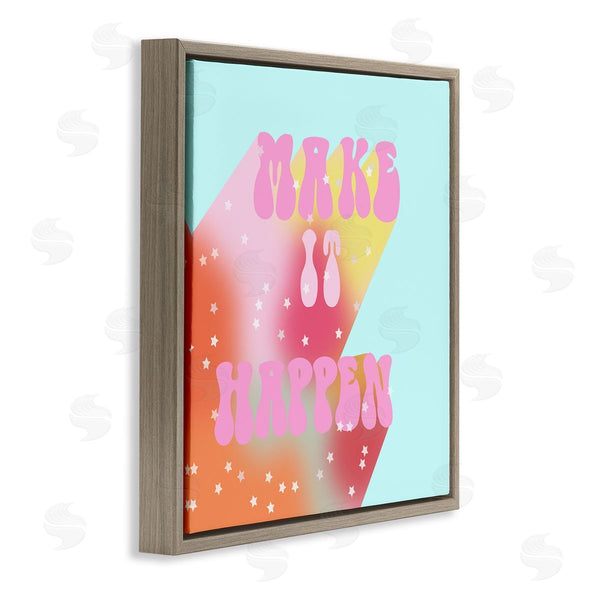 Stupell Industries Ashley Singleton | Make It Happen Groovy Stars Wall Art
