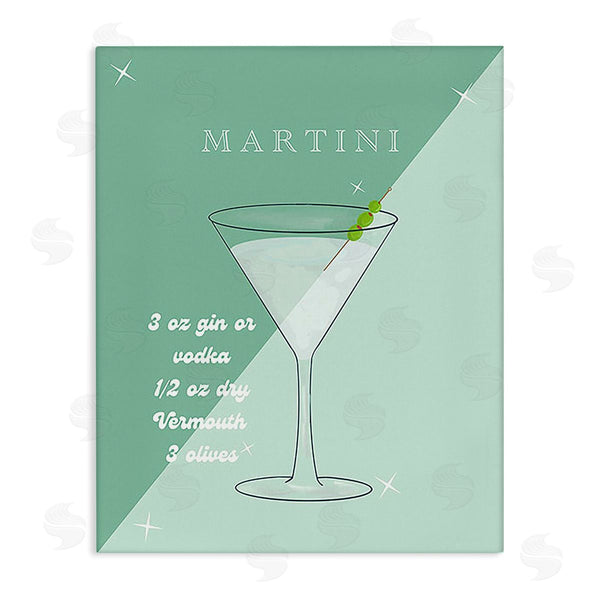 stupell industries Ashley Singleton | Modern Martini Recipe Wall Art