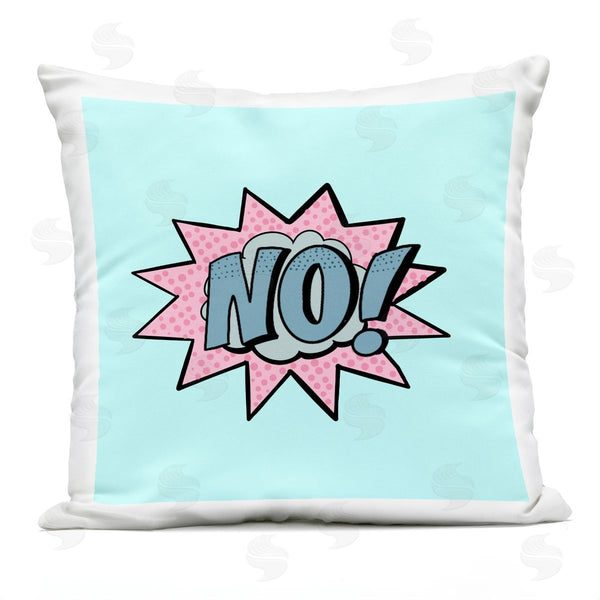 Stupell Industries Ashley Singleton | No Comic Speech Bubble Printed Throw Pillow